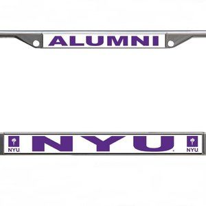 New York (NYU) Alumni Metal License Plate Frame